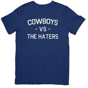Custom Cowboys Graphic T-Shirt Cowboys vs The Hatets